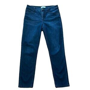 J. Jill Smooth Fit Slim Ankle Jeans Stretch Denim